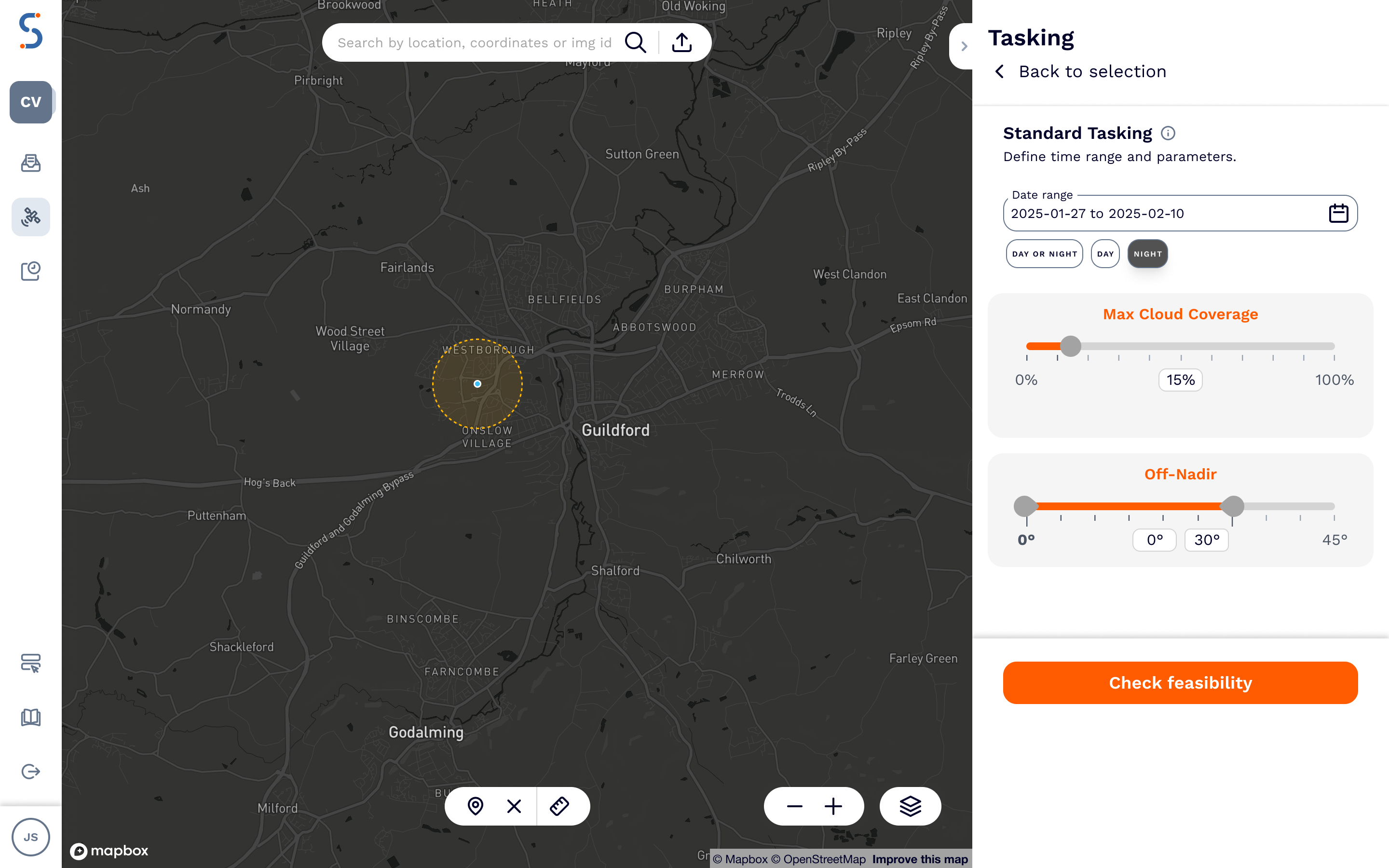 Standard tasking order is feasible.