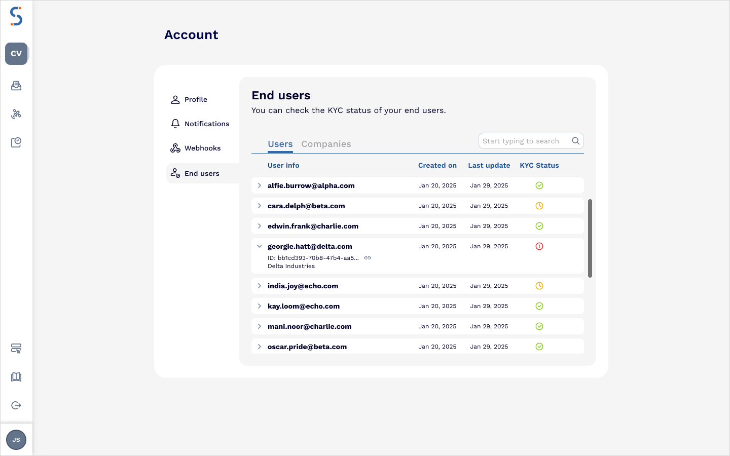 Account End Users Account End Users