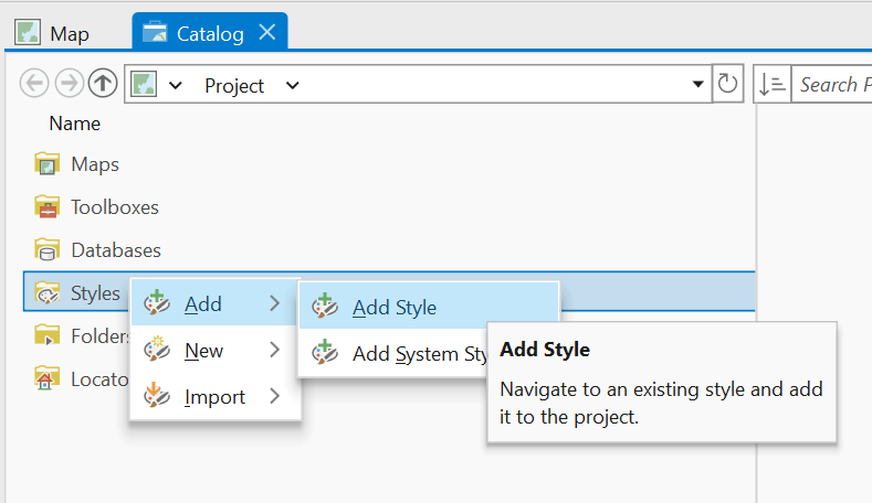 ArcGIS - Add style ArcGIS Add style