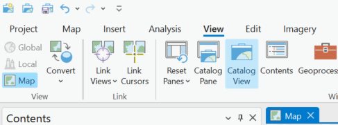ArcGIS - Catalog View ArcGIS Catalog View