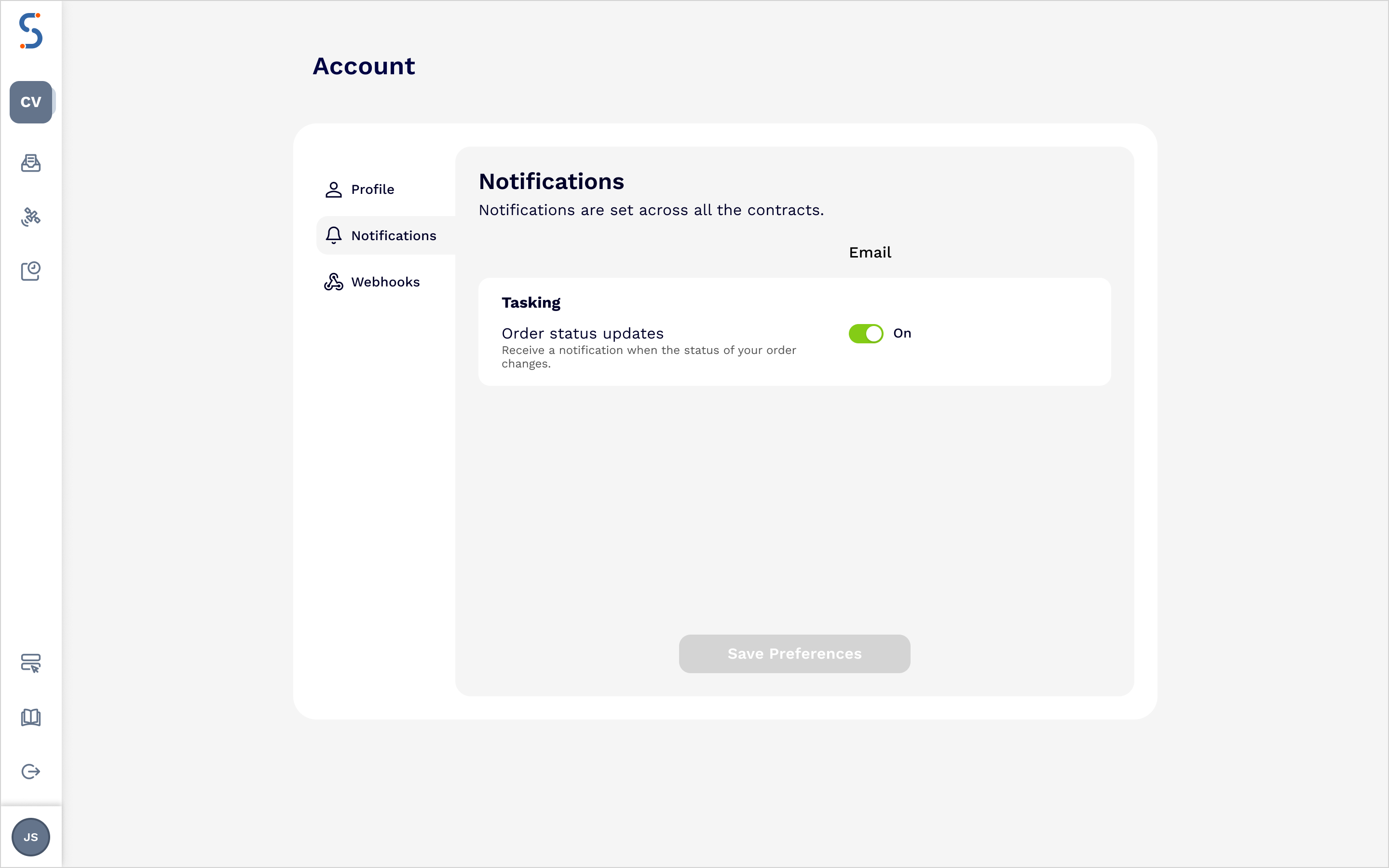 Notification settings