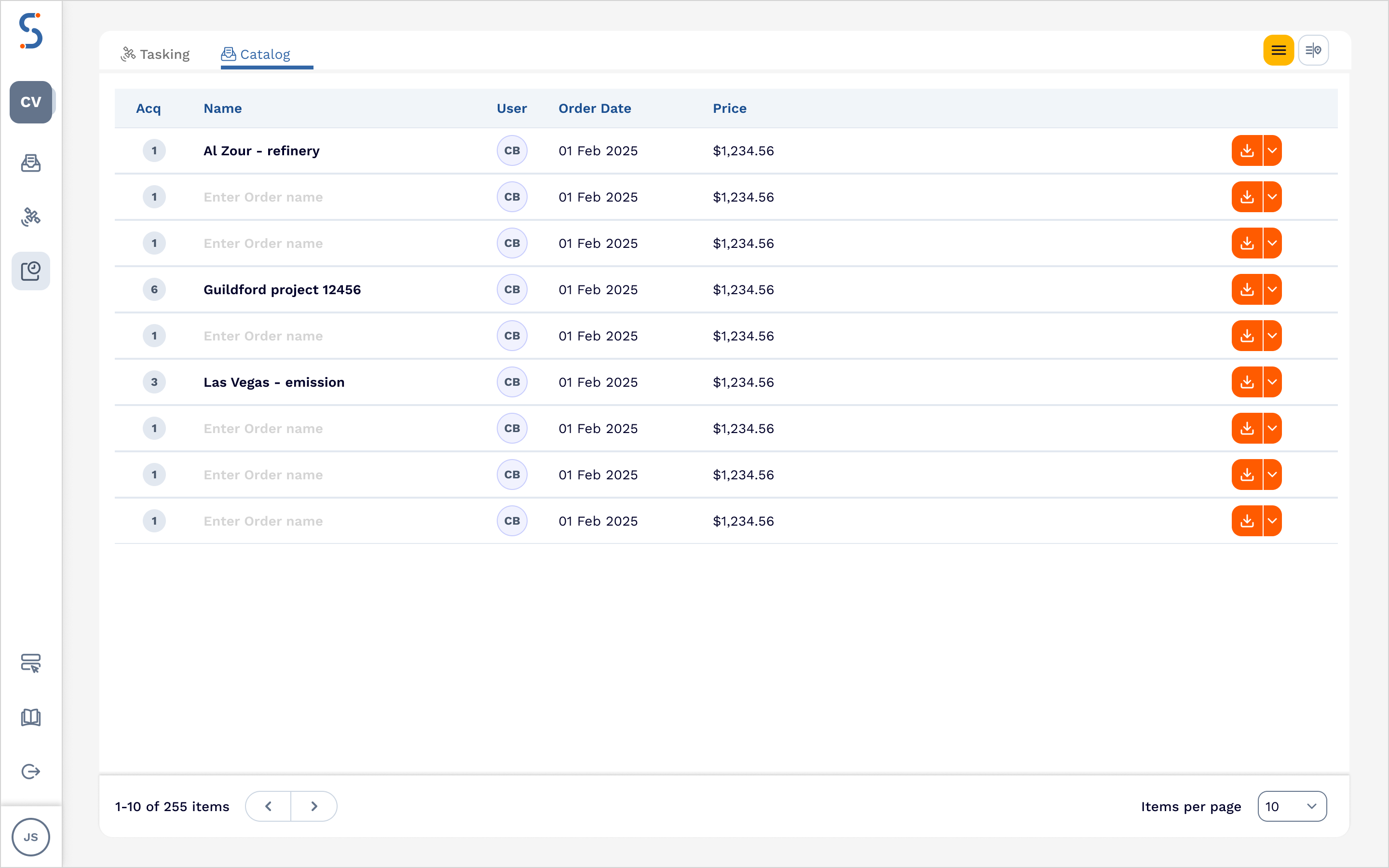 Manage orders